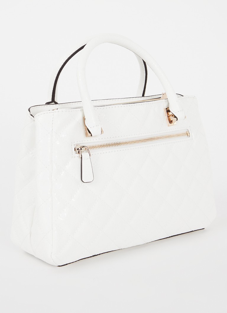 GUESS Bessey handbag with quilt pattern and detachable shoulder strap