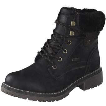 Puccetti Schnür Boots in schwarz