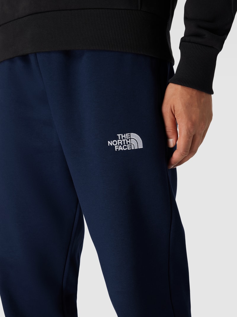 Sweatpants mit elastischem Bund in marineblau