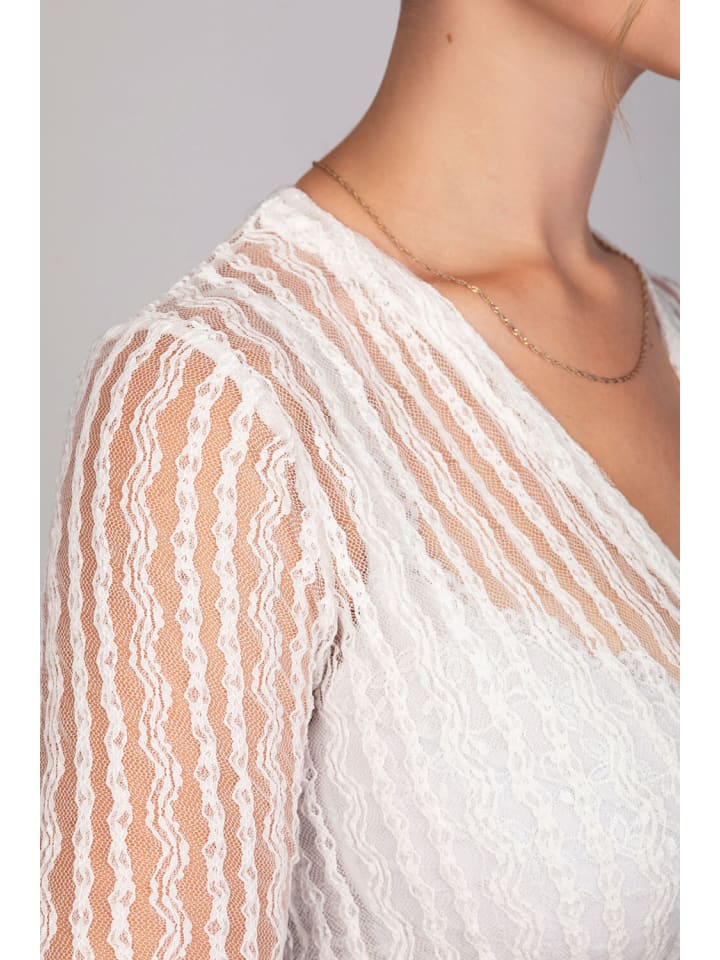 Edelnice Dirndlbluse Anna Creme in weiß günstig kaufen