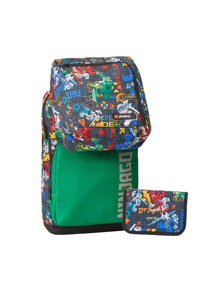 LEGO® Bags Schulrucksack Set Optimo Plus in green günstig kaufen onesize