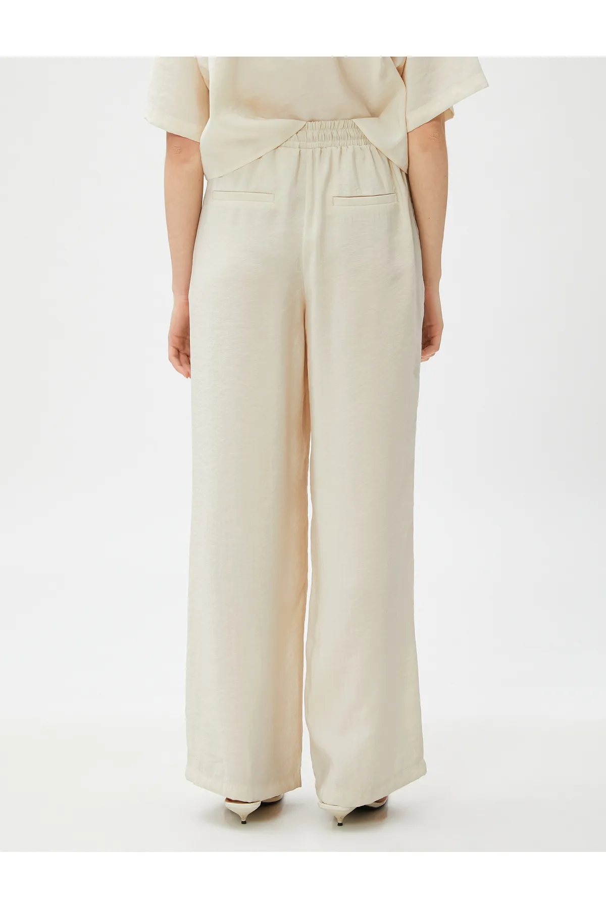 Koton  Modale, bequeme Hose mit Bindebund und Taschen
