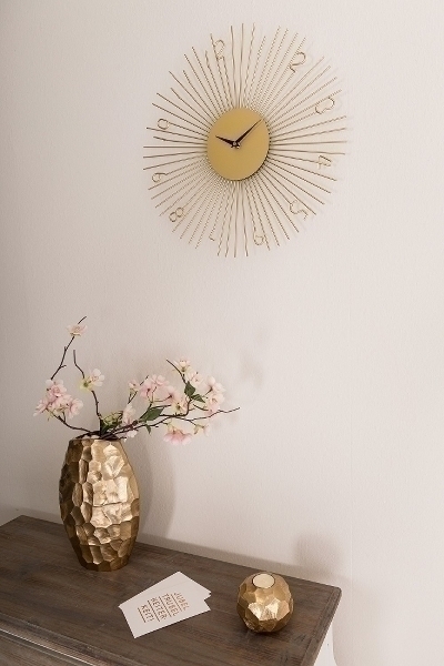 MyFlair Wanduhr - Gold -