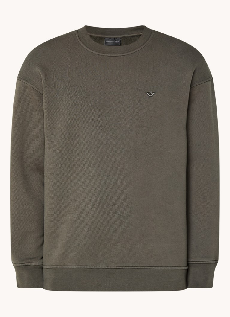Tricou Emporio Armani cu logo brodat