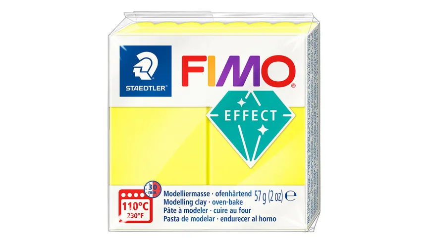 STAEDTLER Modelliermasse FIMO® effect neon gelb 57 g