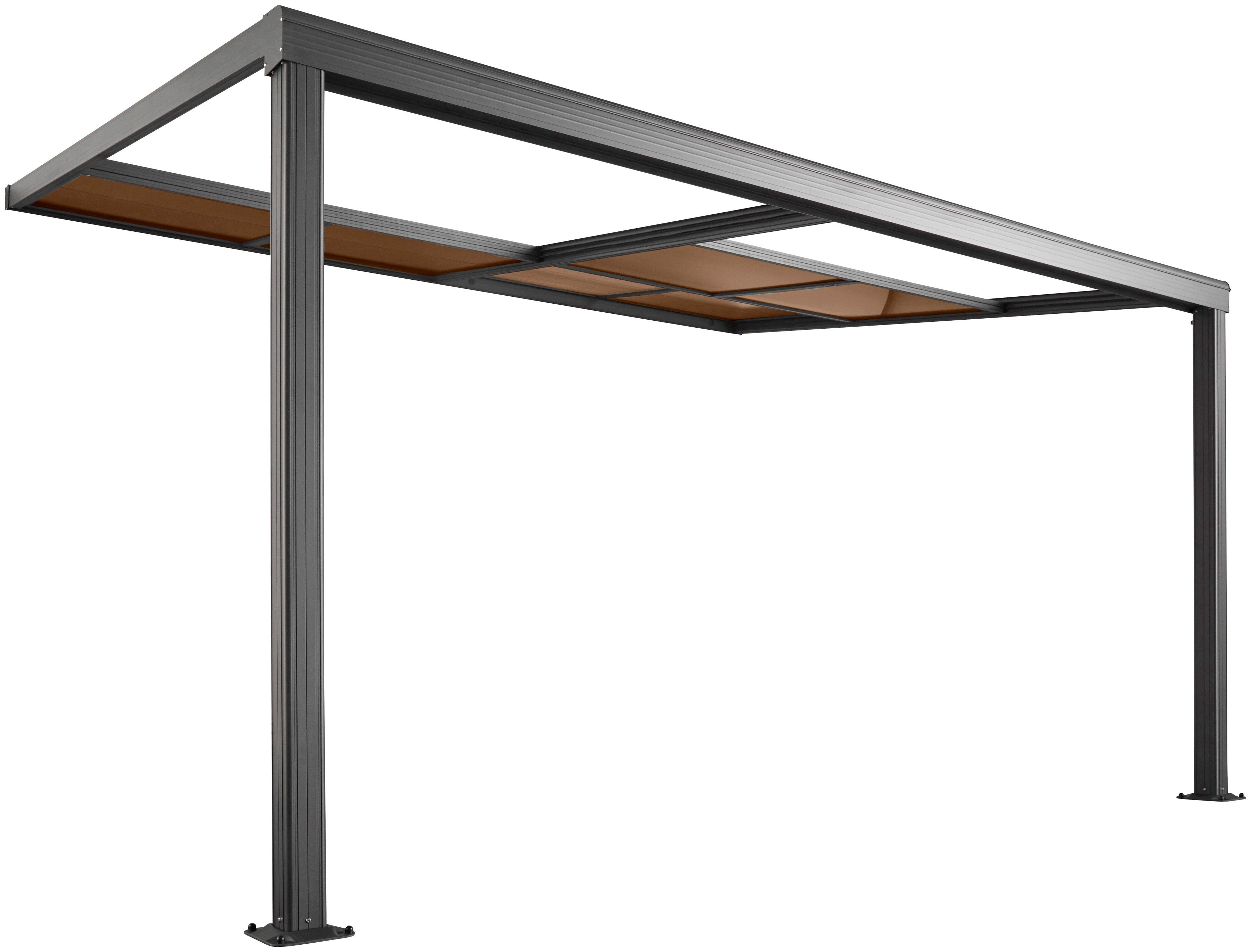 KONIFERA Terrassendach, BxT: 400x300 cm, Bedachung Doppelstegplatten, BxT: 400x300 cm
