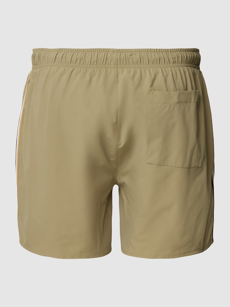 Badehose mit Label-Print in schilf
