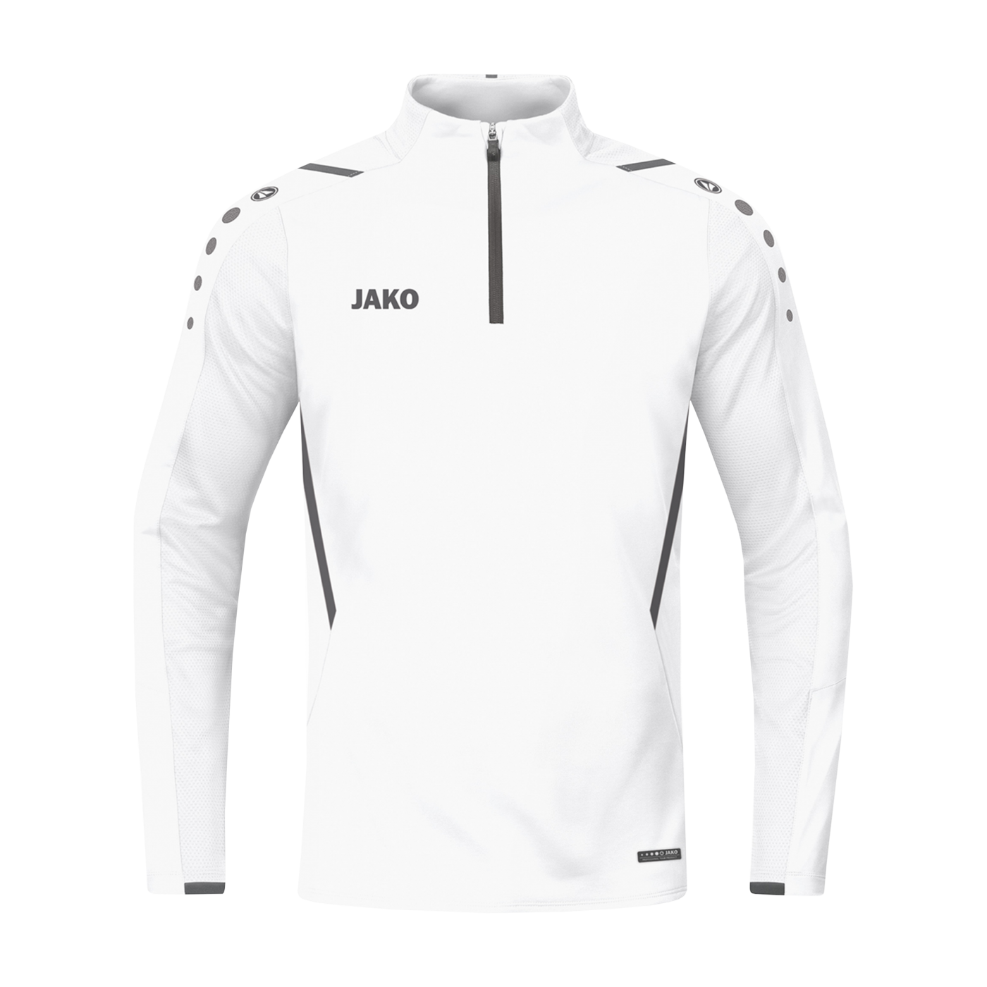 JAKO Challenge Ziptop Weiss Grau F02