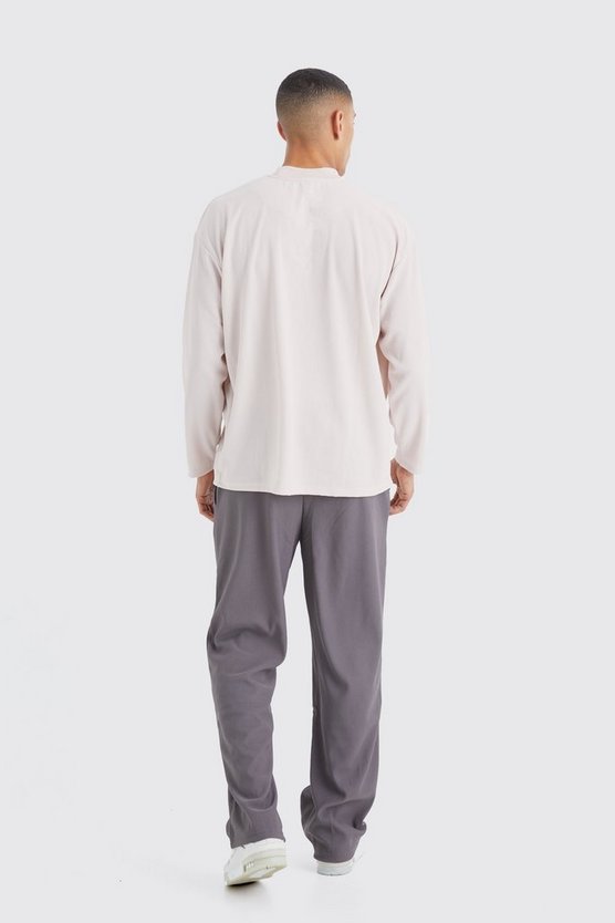 Lockere gerippte Ottoman Jogginghose