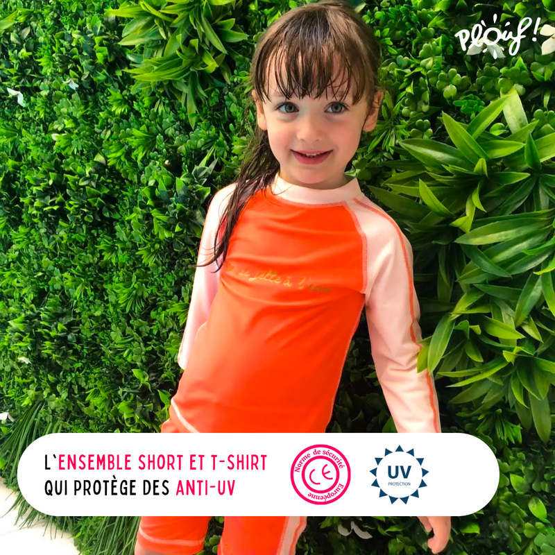 Ensemble enfant Anti-UV : Sunny Orange Fluo