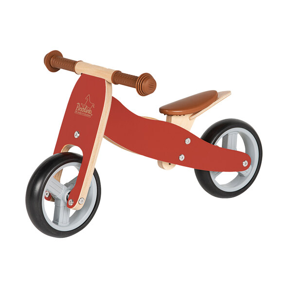Mini-Laufdreirad Charlie, rot/natur