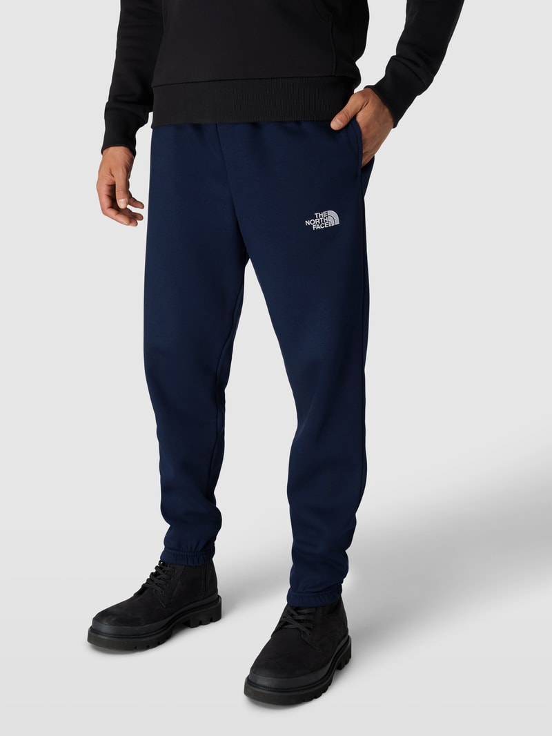 Sweatpants mit elastischem Bund in marineblau