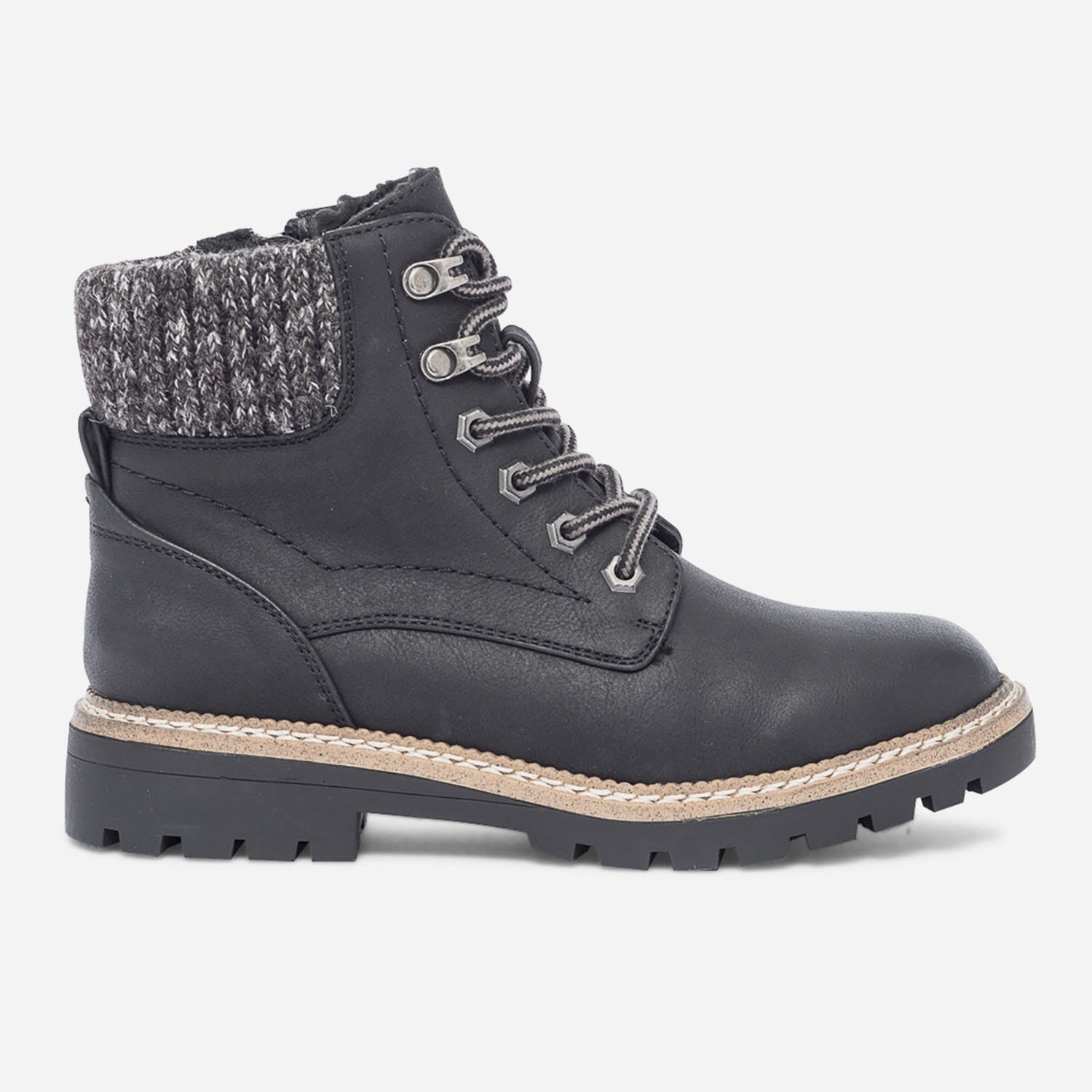 Boots noir fourré esprit montagne