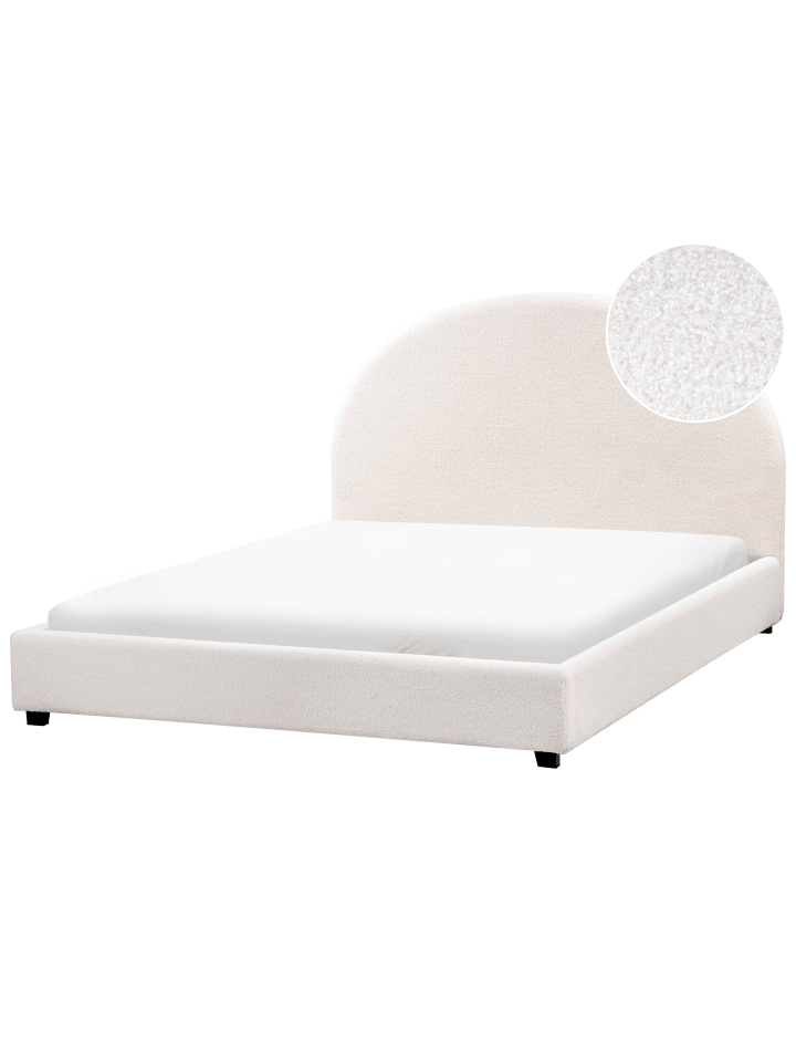 Beliani Doppelbett VAUCLUSE in Weiß - (W) 154 x (H) 112 x (L) 214 cm günstig kaufen onesize