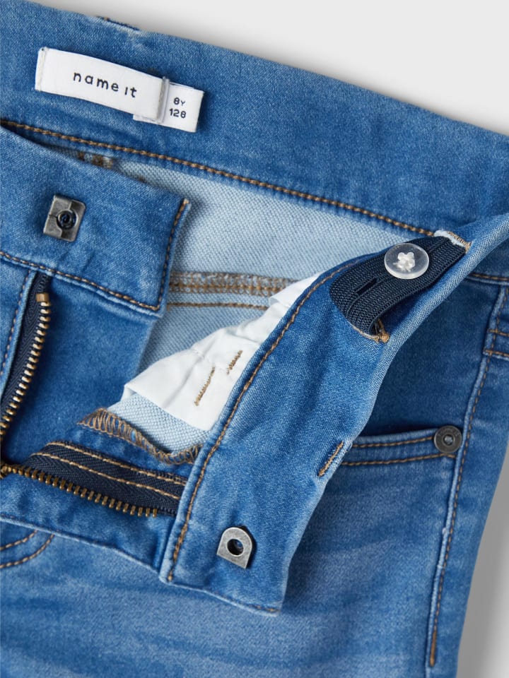 name it Jeans slim fit in medium blue denim günstig kaufen