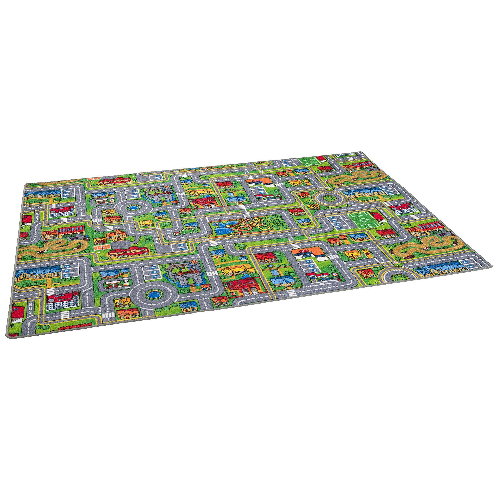 Kinderteppich Kinder Spiel Teppich Abenteuerland Bunt, Snapstyle, Rechteckig, Höhe: 4 mm