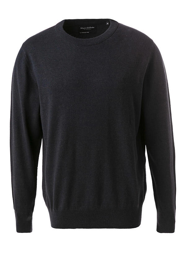 Marc O'Polo, Pullover, Schurwolle-Baumwolle, dunkelblau