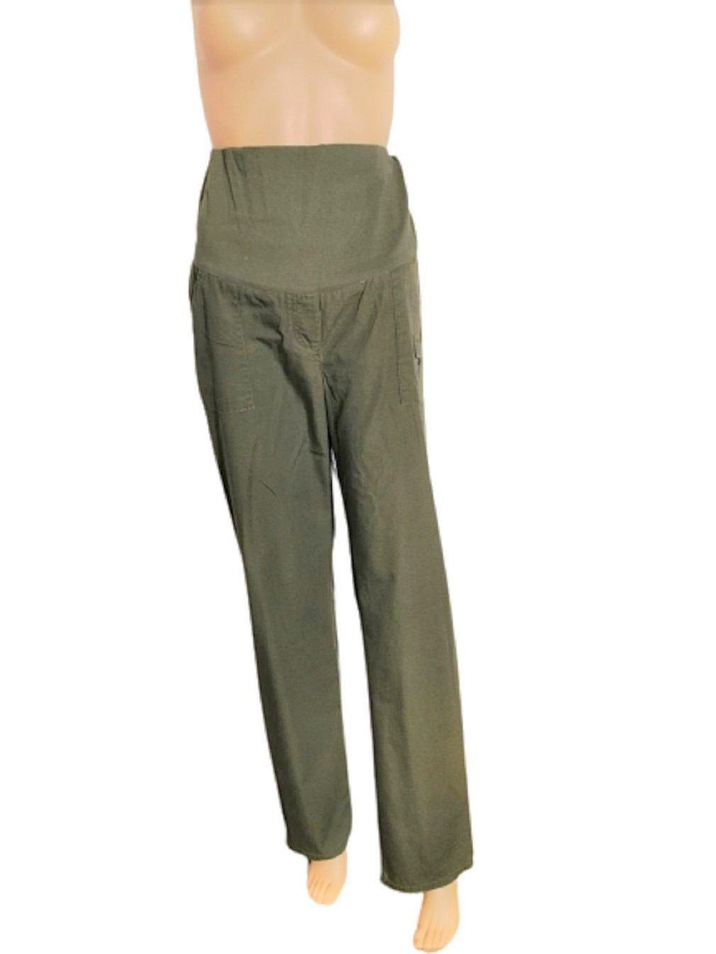 christoff Umstandshose DORO ORA-33606 oliv Stretchbund Taillenhöhe