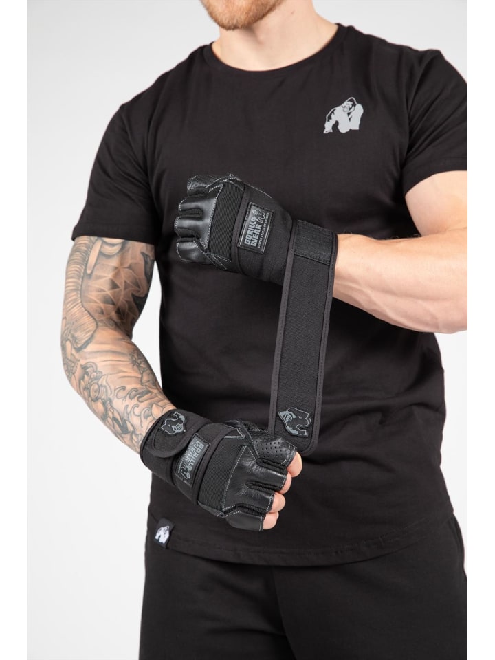 Gorilla Wear Wrist Wrap Gloves - Dallas - Schwarz günstig kaufen