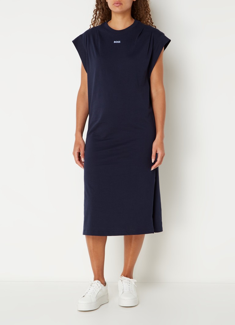 Robe t-shirt midi HUGO BOSS Edress avec logo