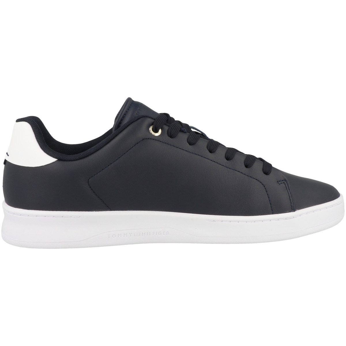 Tommy Hilfiger Court Cupsole Leather Gold Sneaker Low dunkelblau