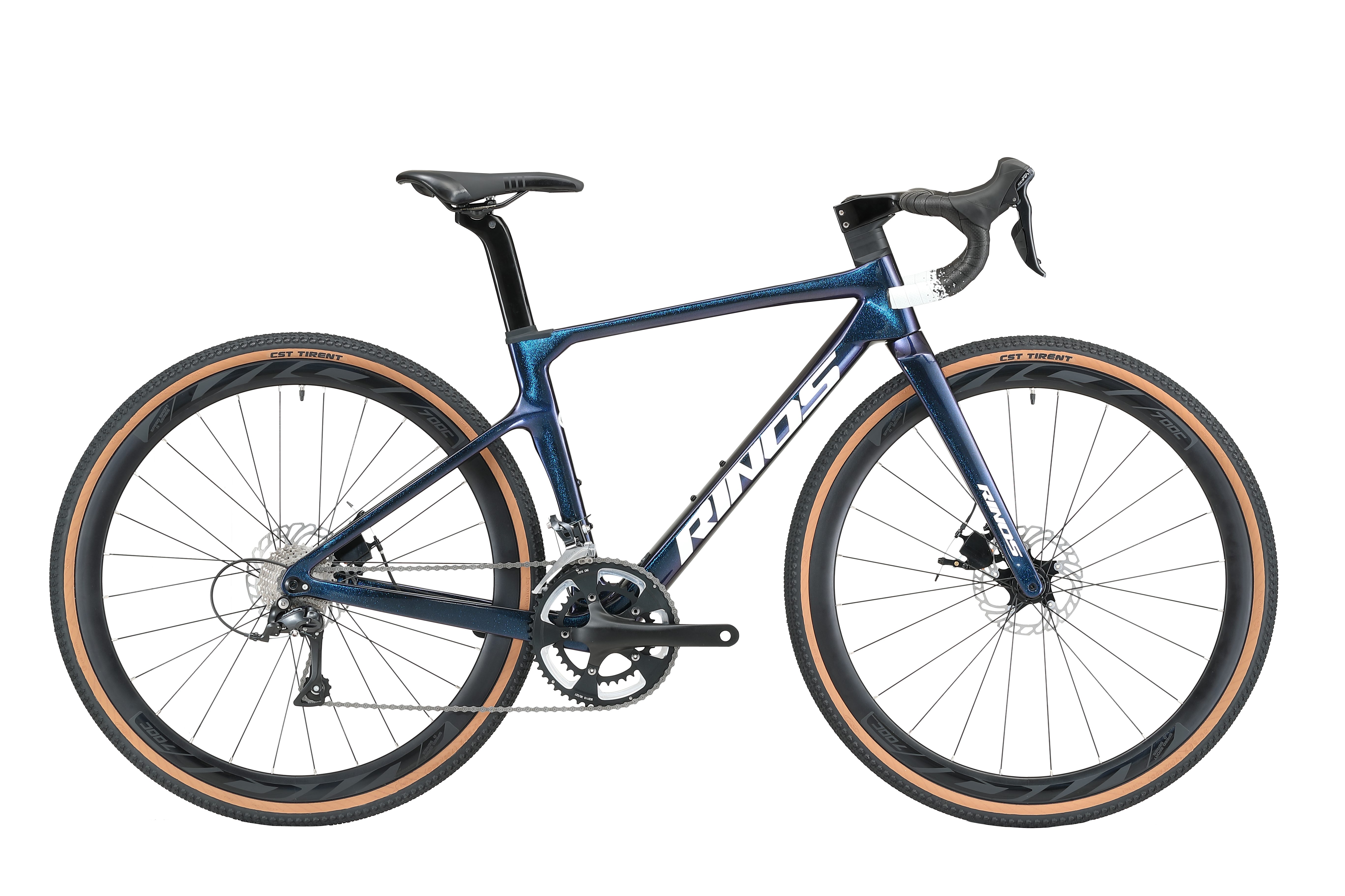 Rinos Gravelbike Rinos Carbon Gravel Bike Sandman1.0 Shimano R3000, 18 Gang Shimano, Kettenschaltung