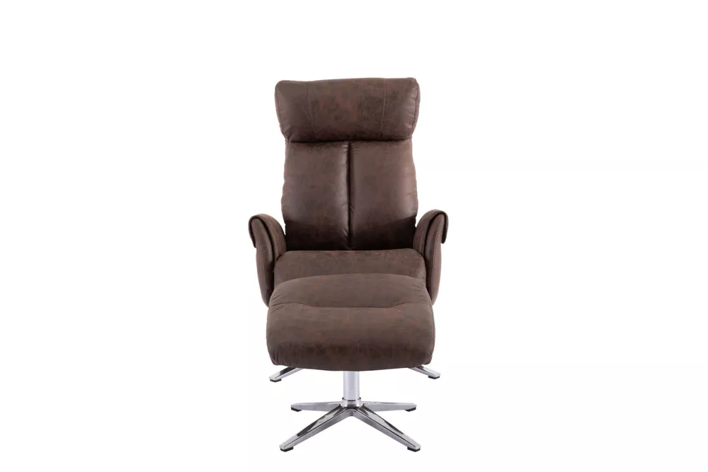 Happy Home Happy Home elektrisch verstellbarer Relaxsessel mit Hocker HWP51-BRN braun