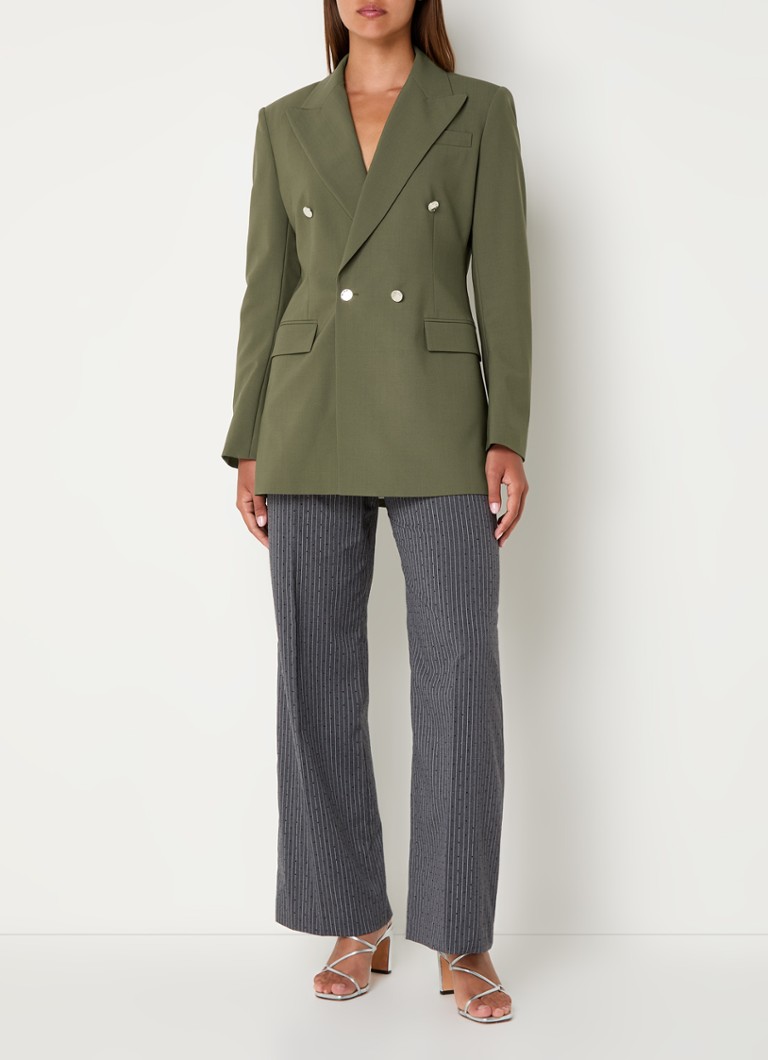 Blazer doppiopetto Maje in misto lana con tasche a patta