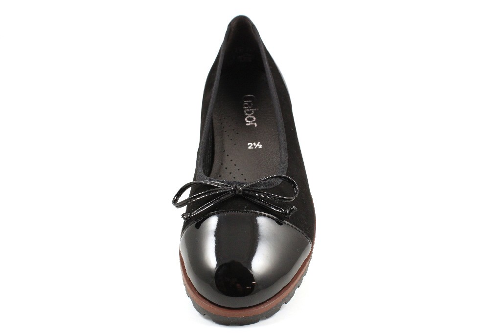 GABOR Ballerinas schwarz Gabor Fashion Sportlicher Ballerina 24.1