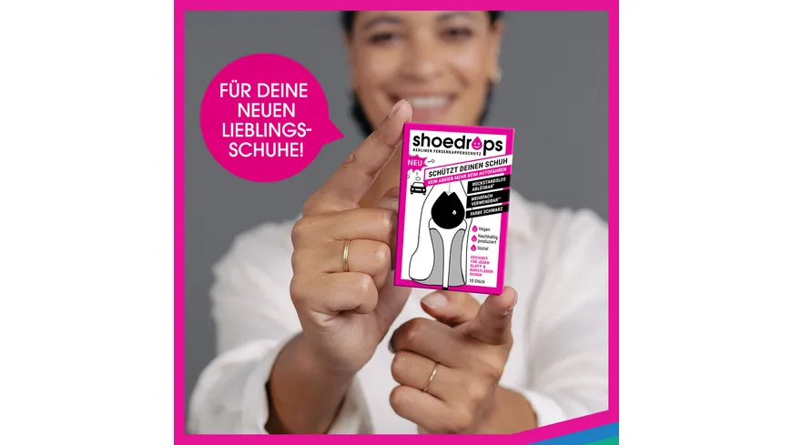 Shoedrops Fersenkappenschutz schwarz