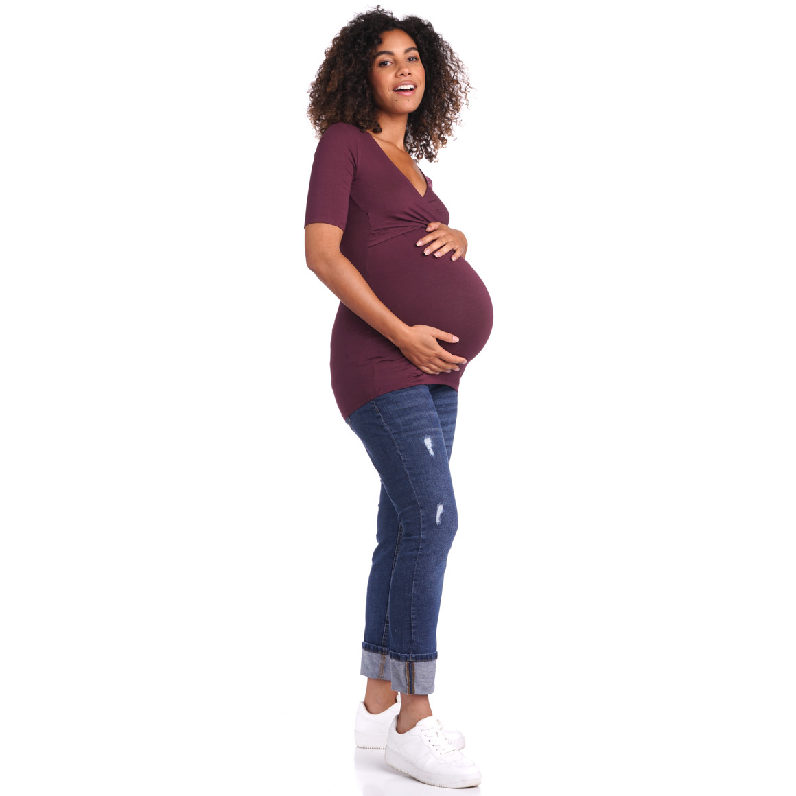 Damen Umstands-T-Shirt mit Stillfunktion
