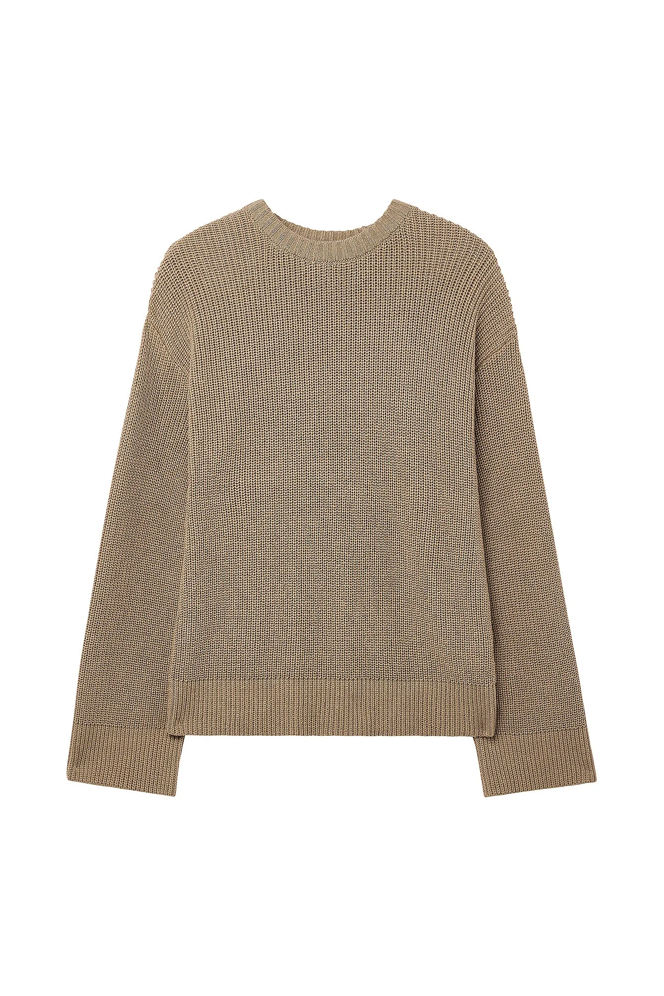 Strickpullover mit Rundhalsausschnitt