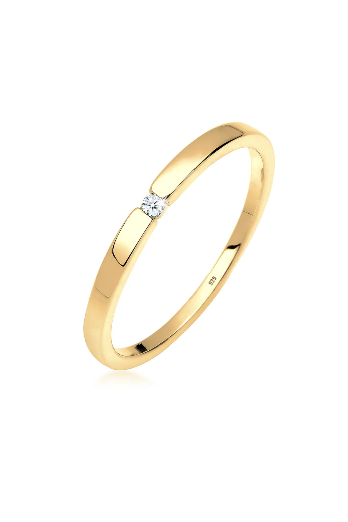 ELLI  Ring - Goldfarben - Diamant