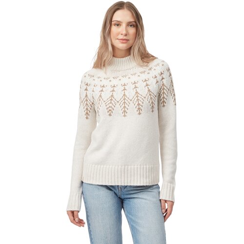 DAMEN SWEATSHIRT W HIGHLINE WOOL INTARSIA SWEATER