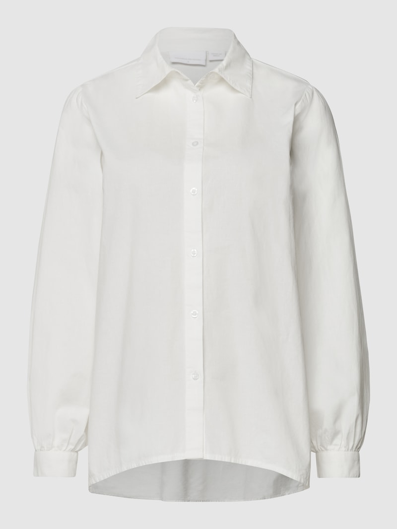 Umstands-Hemdbluse aus Bio-Baumwolle in offwhite