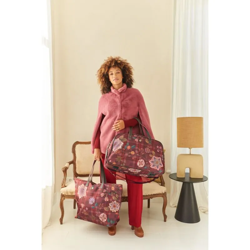 Pip Studio Tovy Weekend Bag Medium Flores Felices - Red