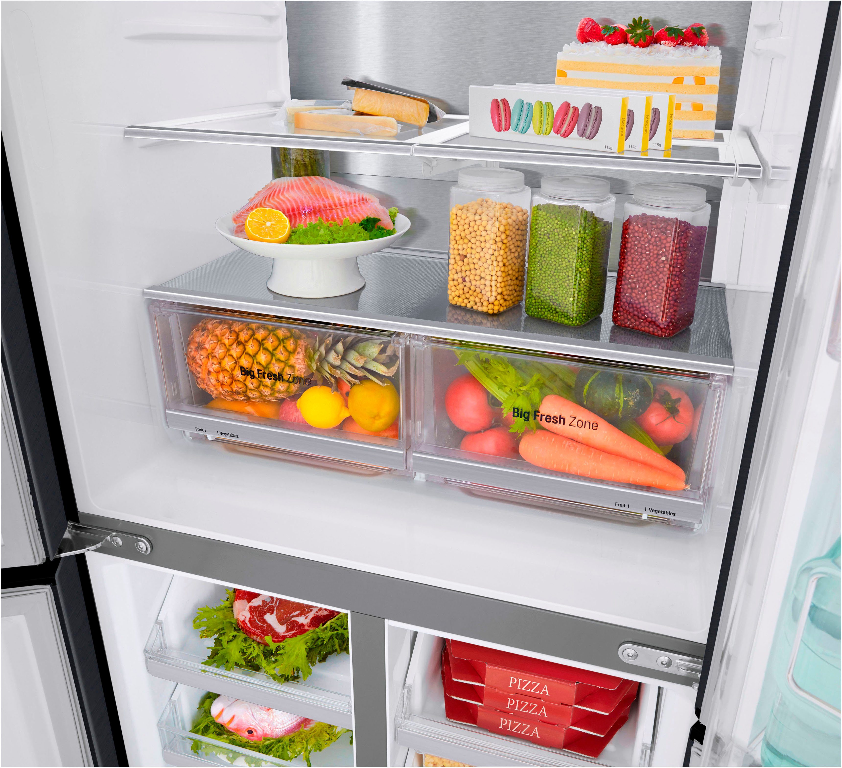 LG Multi Door GMQ844MC5E, 178,7 cm hoch, 83,5 cm breit, InstaView™