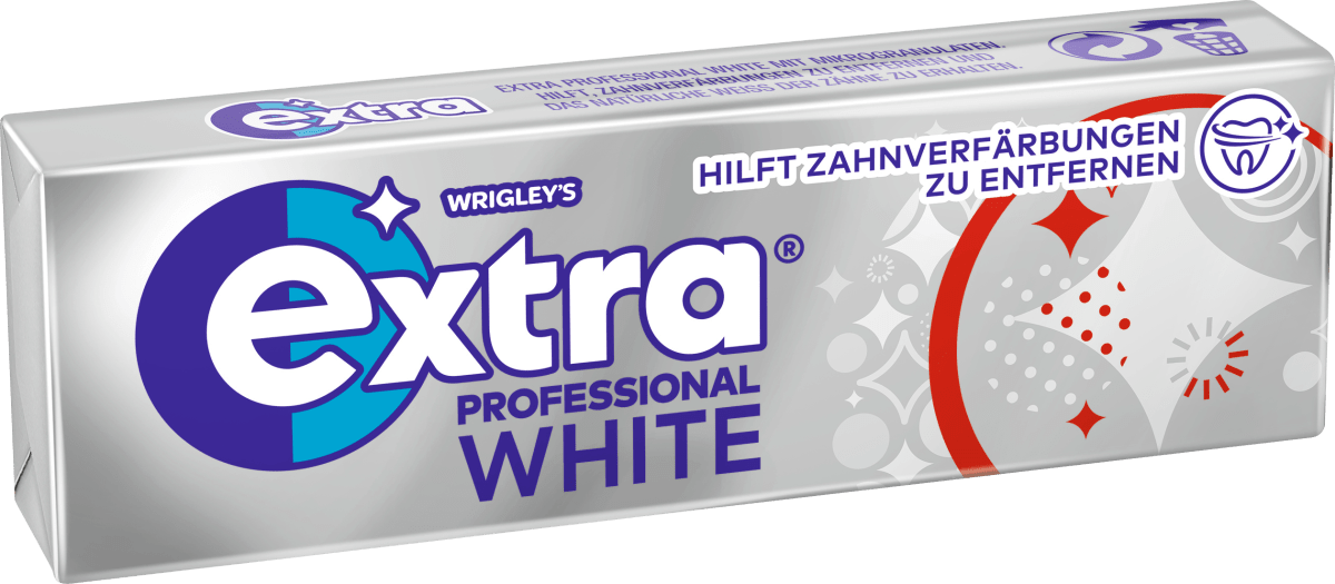 Kaugummi Extra Professional White, zuckerfrei, 10 St
