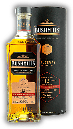 Bushmills 12 Years Causeway Collection 2010/2023 New American Oak 46% Bushmills 12 Years Causeway Collection 2010/2023 New American Oak 46% Limited Edition - Rare Cask Finished aus der Causeway Collection - Germany exclusive Release. Alter 10/23 - 0,