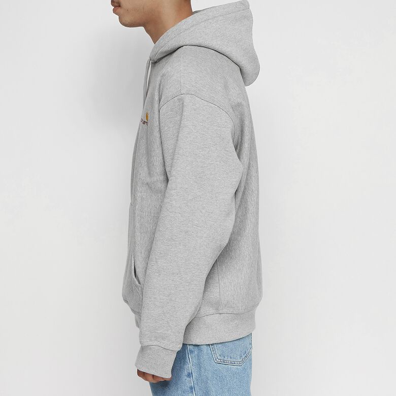 Carhartt WIP Hooded American Script Sweatshirt grey heather