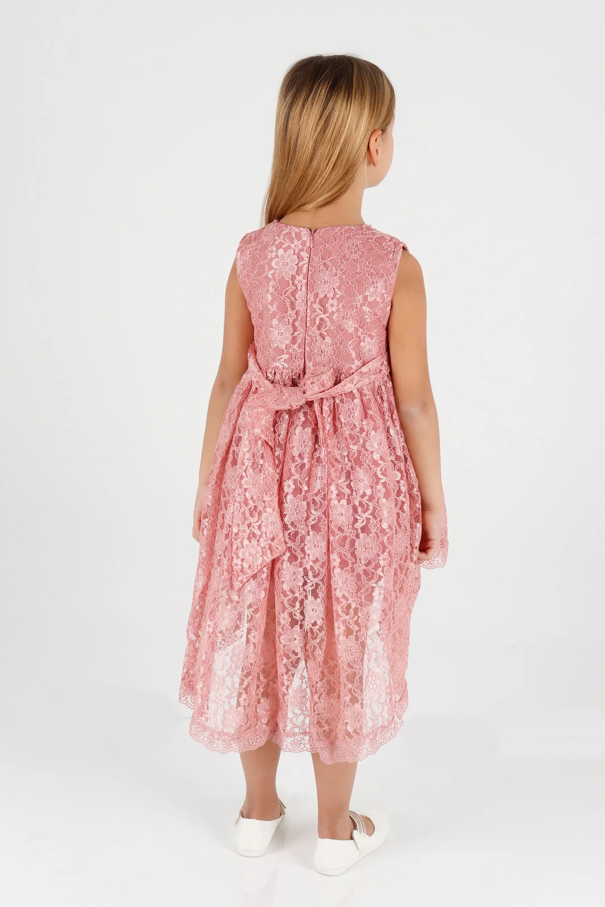 AHENGİM  Mädchen-Abendkleid mit Spitze, Ak2208