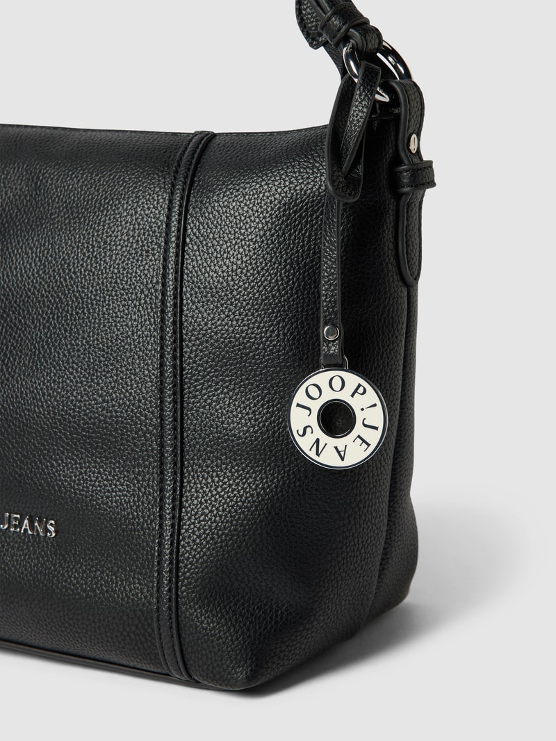 Hobo Bag mit Label-Detail Modell 'diurno dalia' in black