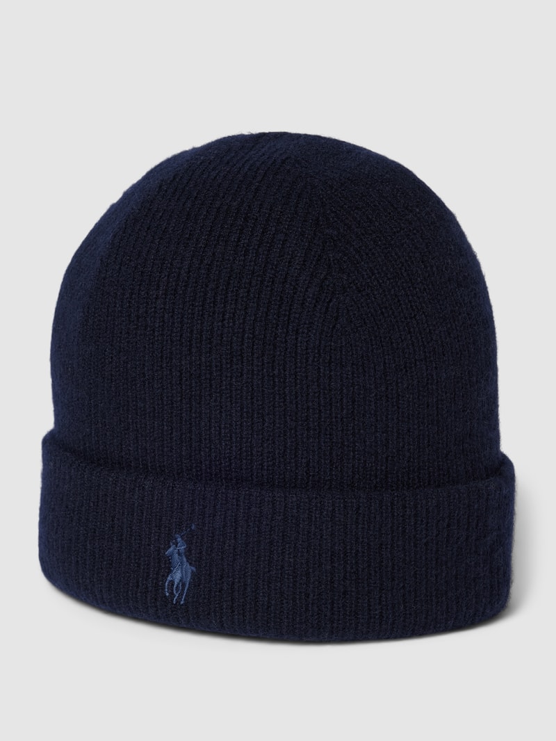 Mütze aus Kaschmir in marineblau