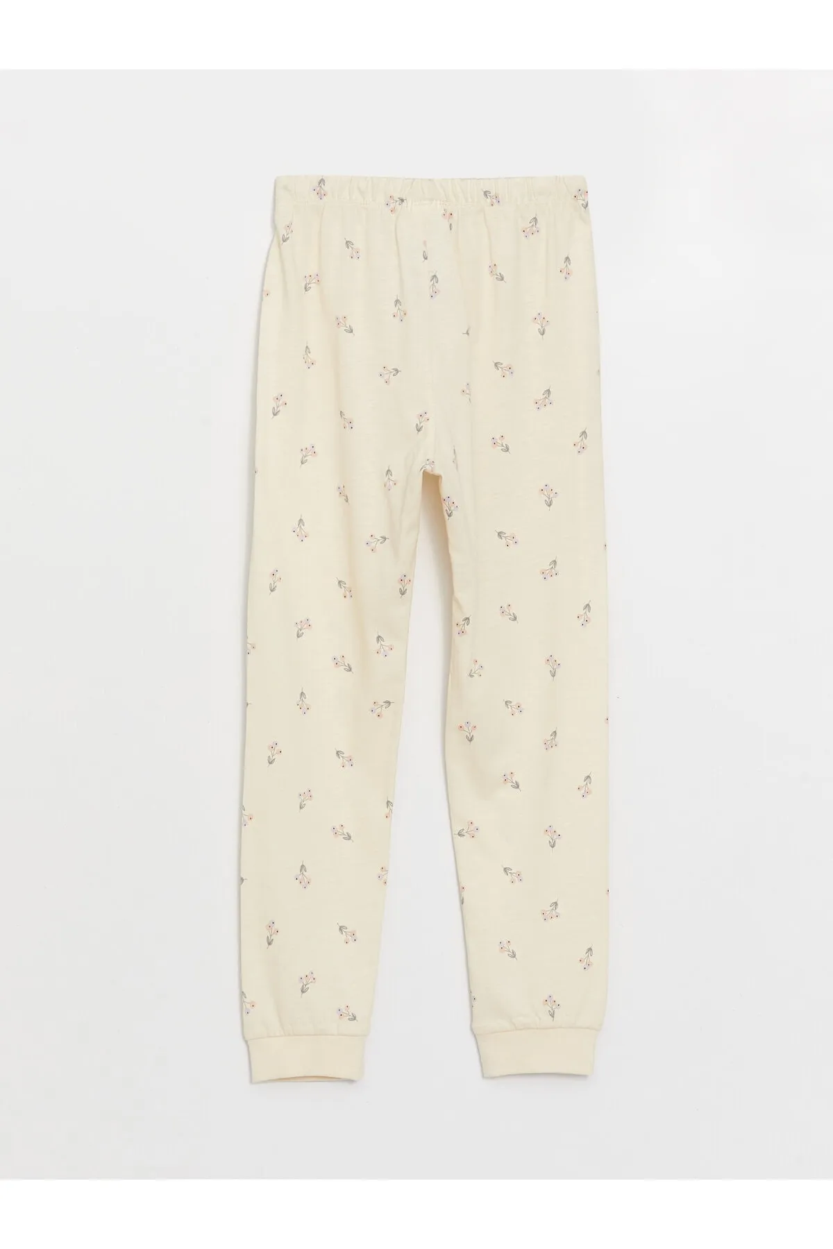LC Waikiki  Bedrucktes Langarm-Pyjama-Set für Mädchen mit Rundhalsausschnitt