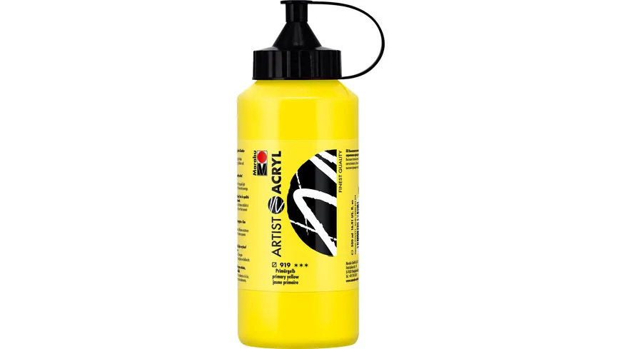 Marabu Artist Acryl, Primärgelb 919, 500 ml 500 ml