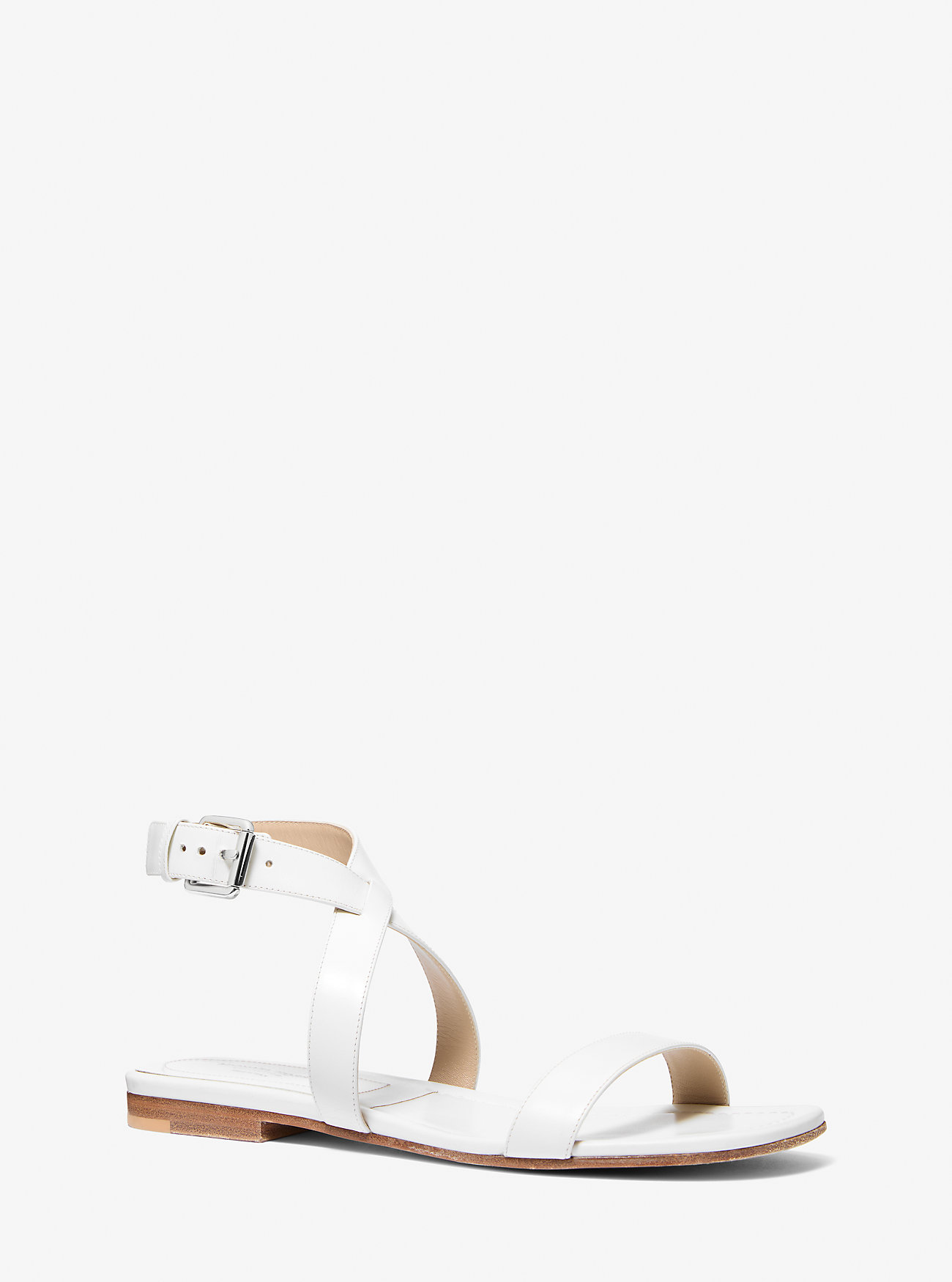 Bridgette Leather Sandal - OPTIC WHITE