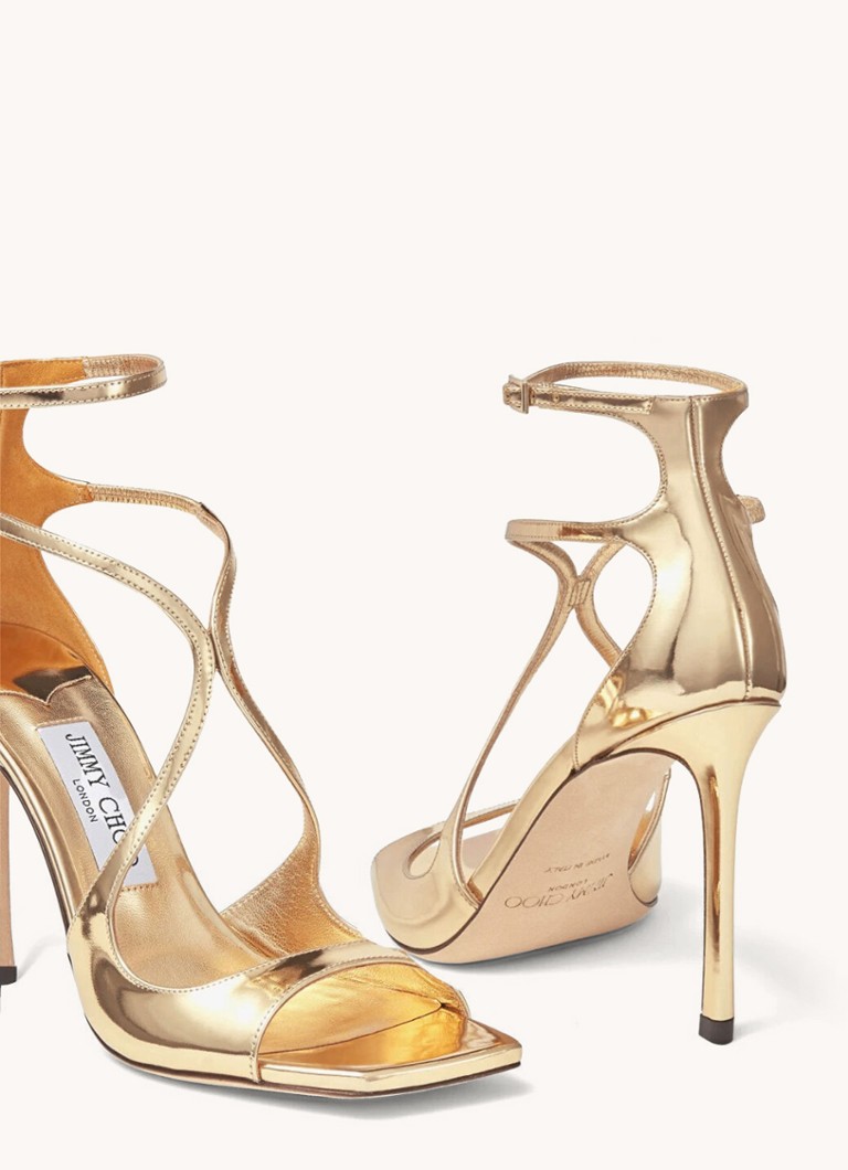 Sandale Jimmy Choo Asia 110 cu finisaj metalic