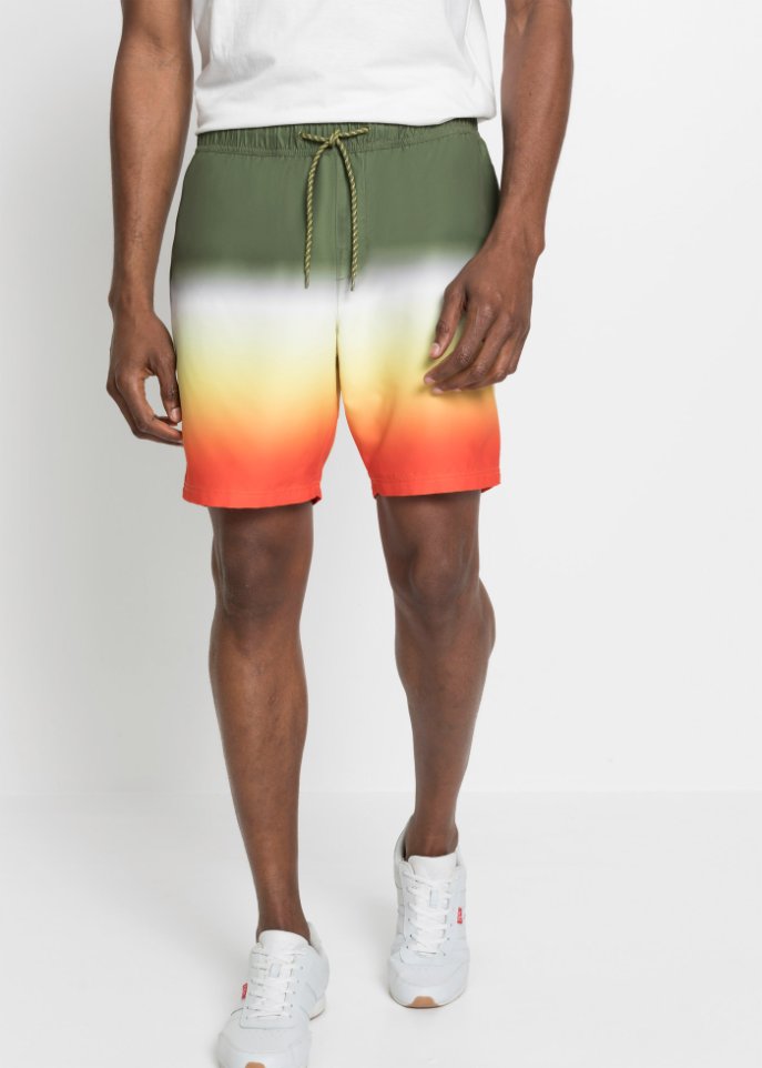 Strandshorts mit Farbverlauf aus recycelten Polyester