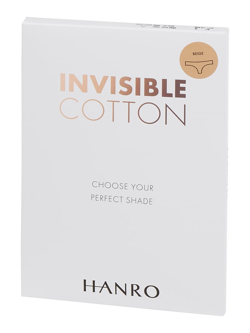 String mit Stretch-Anteil - nahtlos Modell Invisible Cotton in mittelbraun