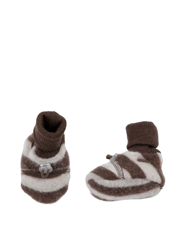 Joha Booties Krabbelschuhe Merino-Wolle in braun günstig kaufen
